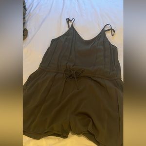 Army green romper